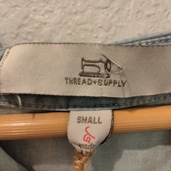 Thread & Supply Light Blue Shirt Dress - Picture 6 of 6